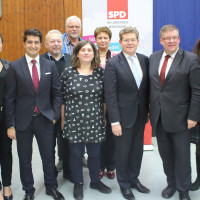 Der neugewählte Vorstand der Bundeswahlkreisorganisation der SPD in Stadt und Landkreis Würzburg
