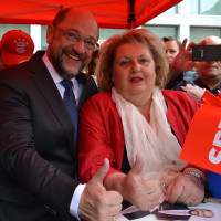 Martin Schulz und Eva Linsenbreder